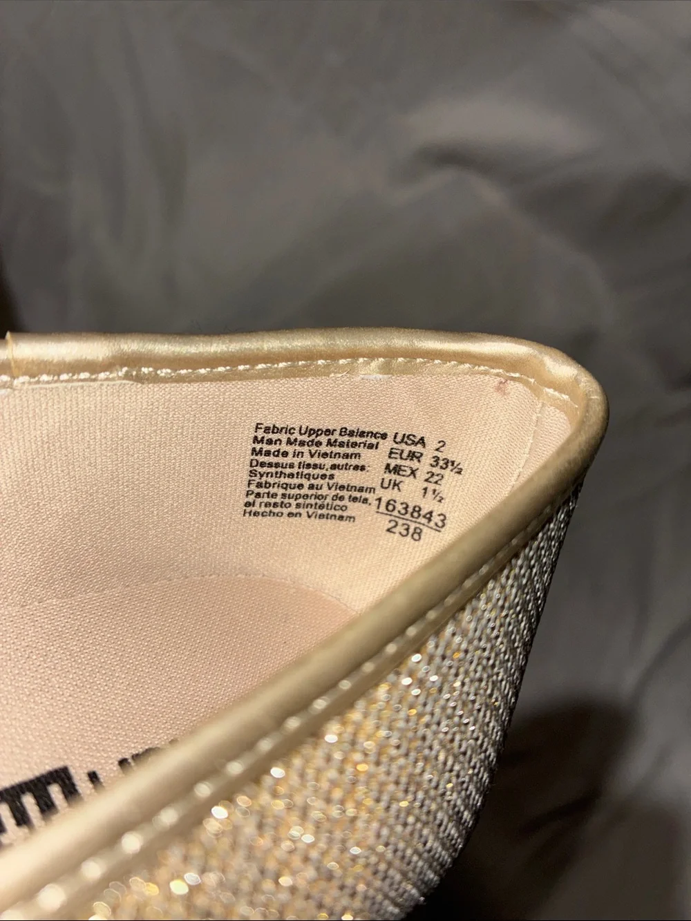 Gold Glitter Ballet Flats - Girl’s Shimmer Slip-Ons